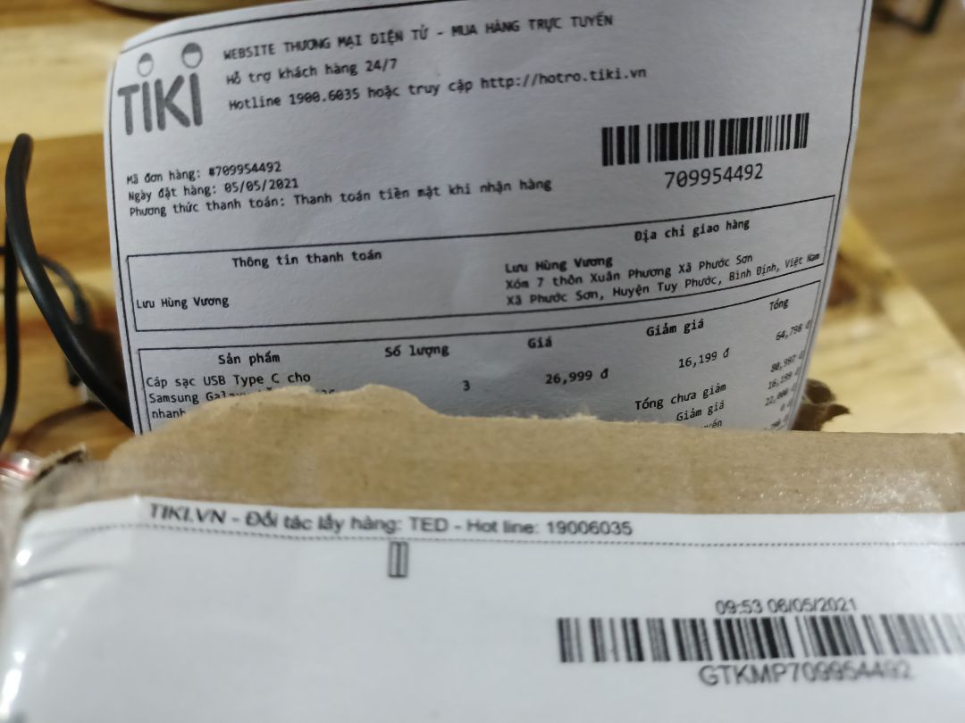 Giao hàng nhanh , đóng gói kỹ & chuẩn theo yêu cầu ..
cho 5 sao sẽ giới thiệu cho bạn bè