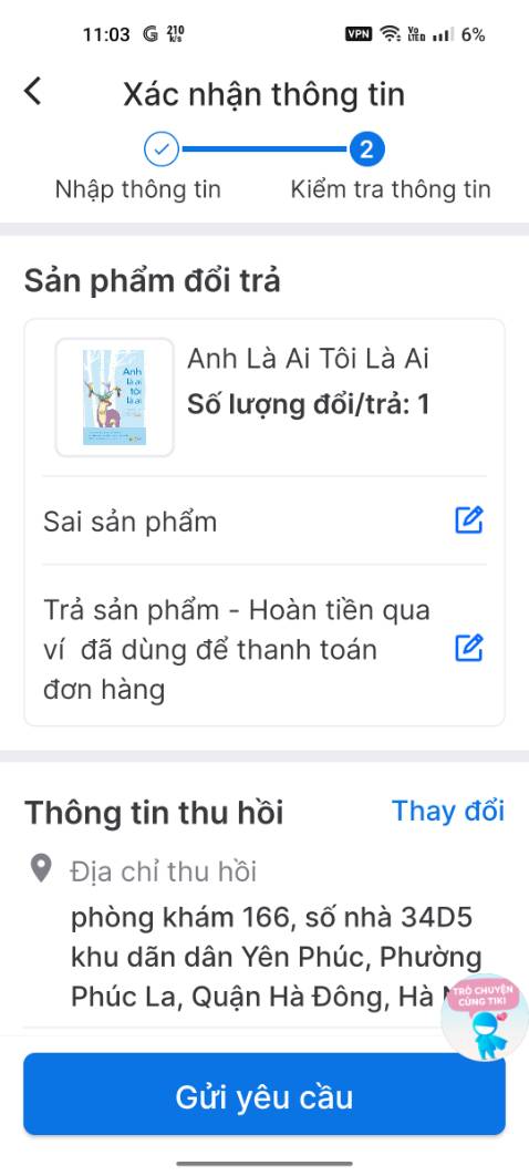 Giao sai quyển sách tôi mua và muốn đọc