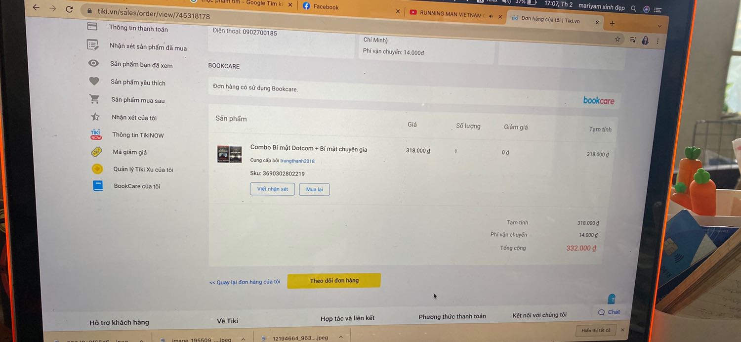 Mình có chọn bookcare, tại sao tiki không bọc sách cho mình vậy