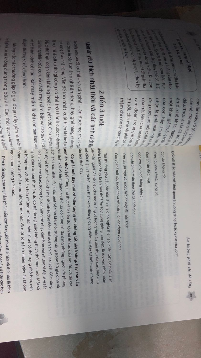 Sách rất dày và đúng như cái tên Đọc vị mọi vấn đề của trẻ, sách trình bày gần như tất cả những gì từ lúc trẻ sinh ra và lớn lên, nhờ cuốn sách này mà tui hiểu hơn về đứa con của mình, rất hay rất đáng tiền.
