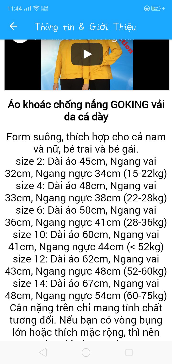 size ko đúng. m chọn size 6 cho bé trai 7 tuổi nhưng áo rất nhỏ.  tiki và nhà cung cấp hỗ trợ đổi size giúp m
