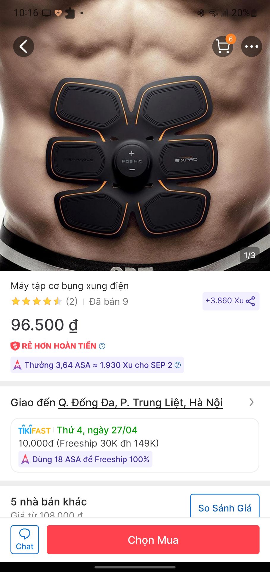 giao sản phẩm khác hình giá lúc mua giá là 190k giờ, giá lại là 98k chịu luôn không hiểu làm ăn cái kiểu gì
