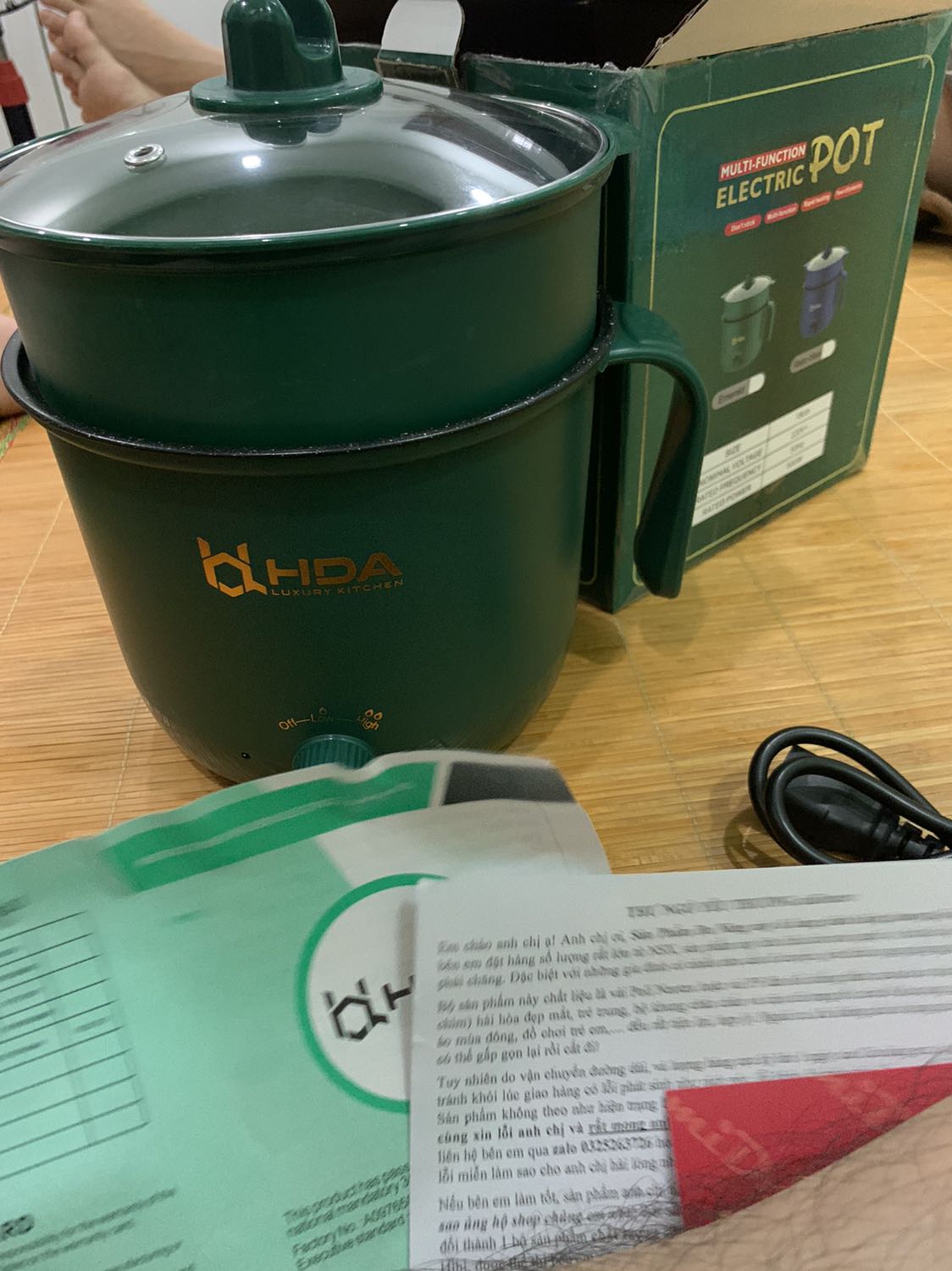 Hàng giá rẻ vậy mà đẹp mắt và dùng ổn lắm. Mình mời chuyển ra ở  1 mình thì dùng, mua 1 cái nồi cơm điện và nồi này dùng coi như tạm ổn, nối này luộc, dán, xào, hấp đều ok hết. Rất ưng ý