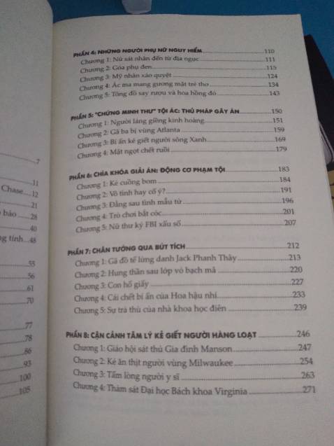 Nên đọc nhé mọi người. Nó cũng không quá ghê rợn đâu, không miêu tả quá chi tiết về thi thể nạn nhân như phim kinh dị đâu, chỉ nói qua hiện trường, thi thể nạn nhân rồi bước vào điều tra và lột tả kỹ về việc phác họa chân dung tội phạm. Nói chung là vẫn trôi chứ không gây ám ảnh quá đâu.