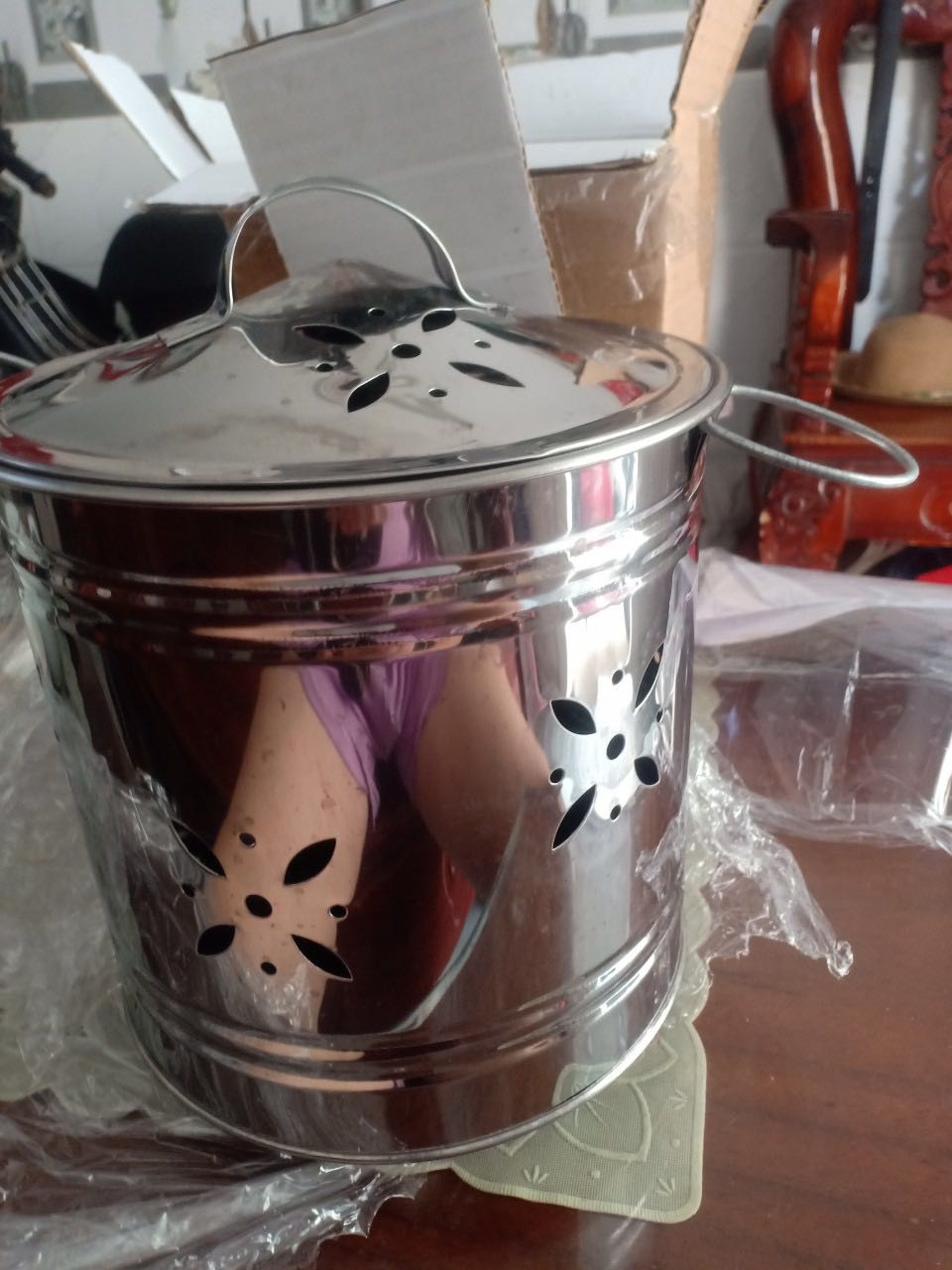 Mua cái bếp cồn mà sao giử cái thùng đốt giấy vậy shop thất vọng