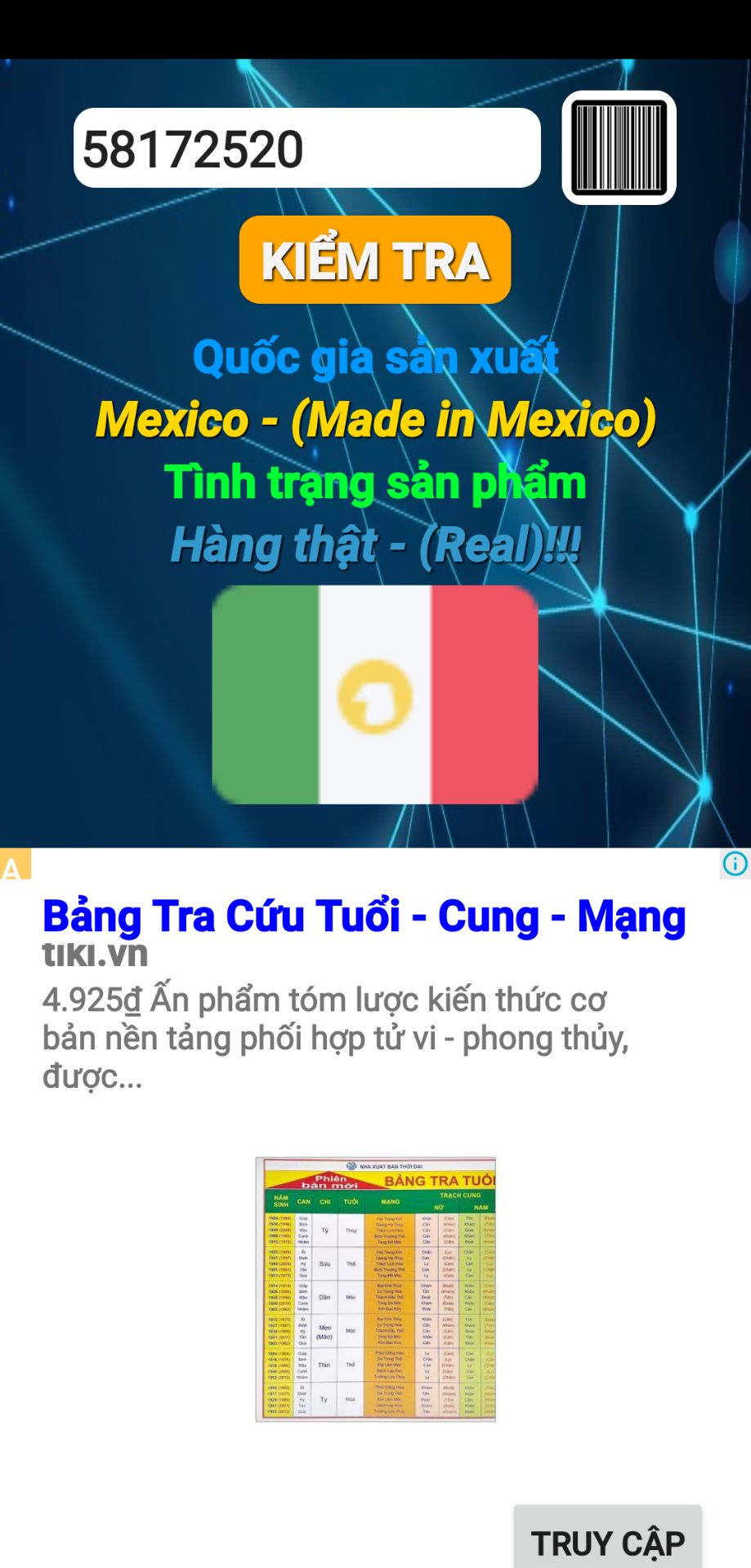 mình đã mua cái này là cái thứ hai của sốp giá rẻ số với chỗ khác nhiều thông tin ghi xuất xứ trung quốc nhưng cả hai lần mua hàng đều của mêxico chính hãng  rất tốt