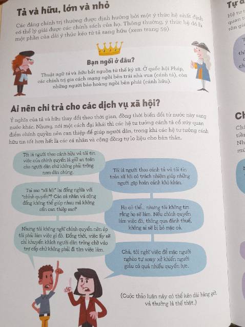 Mặc dù tựa đề là dành cho thanh thiếu niên nhưng độ tuổi nào đọc cũng rất thú vị nhé. Đọc xong nghe thời sự chính trị thấy đầu óc sáng láng hơn hẳn. Sách bìa cứng, bên trong có nhiều tranh màu rất đẹp, trình bày dễ hiểu.