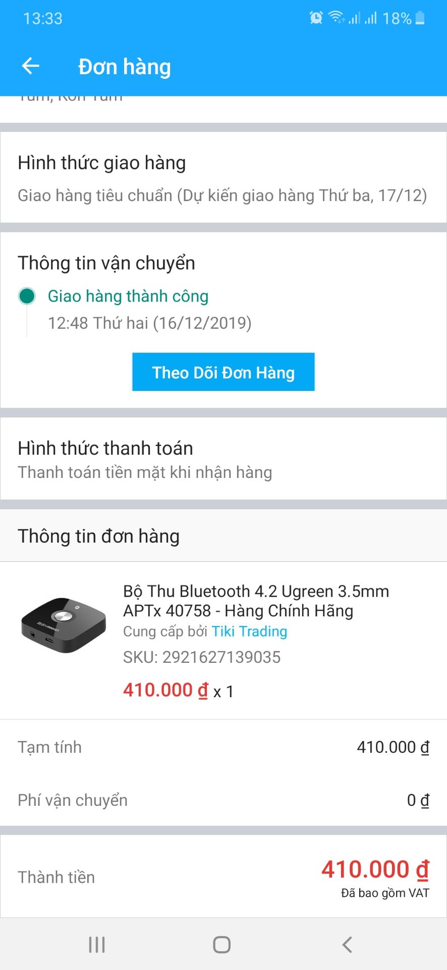 quảng cáo có kèm pin dung lượng 120mb. nhưng về sạc pin không vào, liên nhà sản xuất nói loại này không có pin. tiki treo đầu dê bán thịt ***