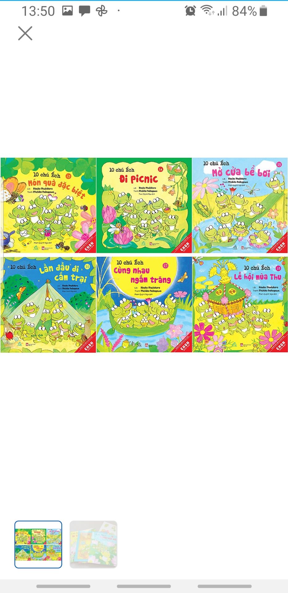 1 bộ truyện rất nên có trong tủ sách của các con. bộ truyện rất hay với nội dung hấp dẫn nét vẽ ngộ nghĩnh đáng yêu. cả nhà nên mua đủ bộ để đọc cho các con hàng tối. Con mình rất thích tập 10 chú ếch ngủ đông và ao ước có 1 căn nhà như thế.