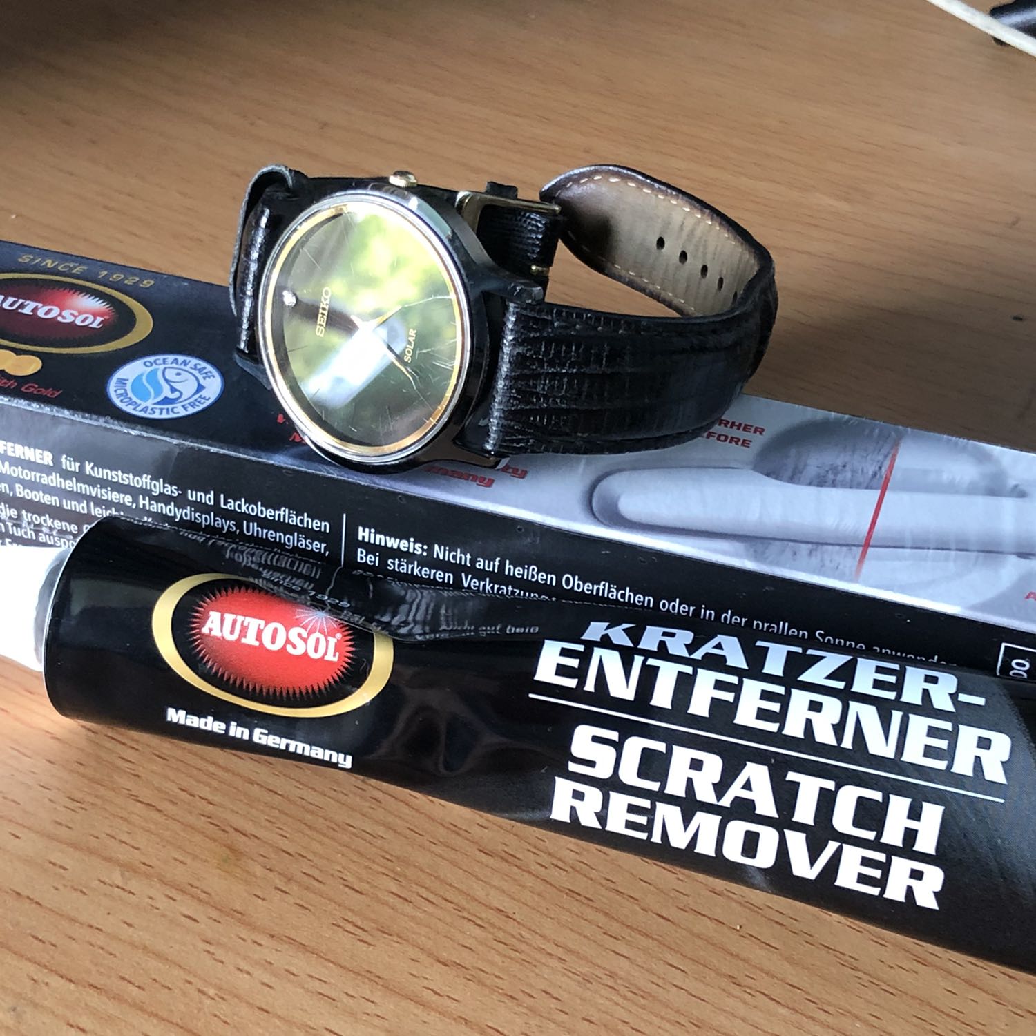 Không như kỳ vọng 
Mua về để xoá vết xước trên mặt đồng hồ và mặt lưng của iphone X , nhưng không có kết quả, vẫn y nguyên Không như kỳ vọng 
Mua về để xoá vết xước trên mặt đồng hồ và mặt lưng của iphone X , nhưng không có kết quả, vẫn y nguyên