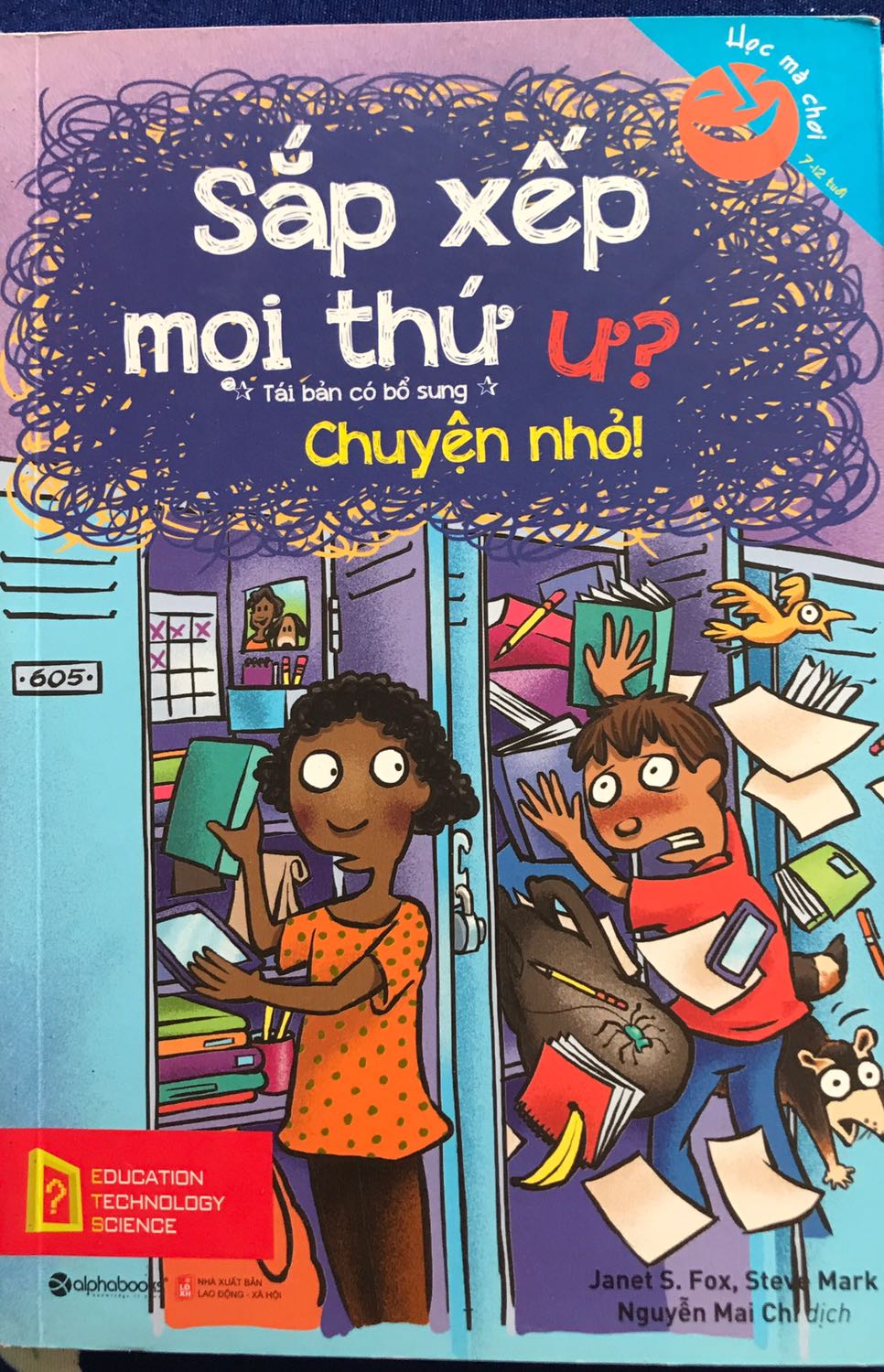Sách hay để bé nhà mình học theo tập sắp xếp đồ đạc, kế hoạch học tập cho hợp lý. Hơi khó hiểu với các bé lớp 3,4 trở xuống, bố mẹ nên đọc sách để hướng dẫn con