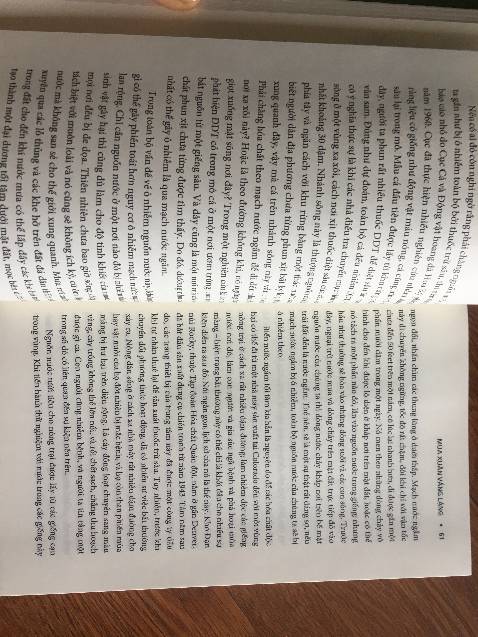 Sách in đẹp, có nhiều tranh minh họa rất thú vị.

Cuốn sách nên đọc cho những người đã - đang - sẽ quan tâm tới môi trường sống.