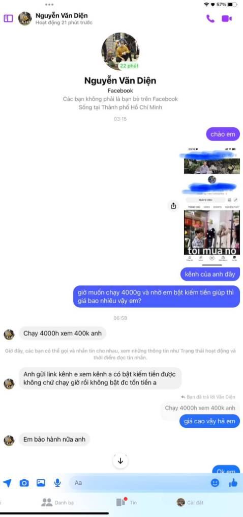 nếu có muốn tăng sub,tăng view,tăng giờ thì nhớ né gương mặt XẤU này ra nha.
nó nhận 500K xong,bảo rằng trong ngày sẽ lên đơn cho mình.trong 1 ngày sẽ tăng 100 sub,trong 3 ngày sẽ có thêm 4000g và bật kiếm tiền cho mình.
mình đã nghe theo lời nó và đã chuyển cho nó 500K.tới giờ đã 1 ngày trôi qua rồi mà 1 sub cũng không thấy tăng,1 giờ xem cũng không thấy có.
tlúc chưa chuyển tiền thì nó ăn nói lịch sự lắm,chuyển tiền xong nó im re luôn,mặc kệ mình có hỏi gì,nó đang online vẫn không trả lời,như vậy thuộc cái phường *** rồi còn gì?
tiền của người ta "dễ nuốt" quá sao không sợ mắc nghẹn rồi chết bất đắc kỳ tử?
một người 500,mười người 5000000,cứ tính theo cấp số nhân sẽ thấy nhiều như thế nào,
500K không đáng là bao, chấp nhận mất 500 để cho nó "hưởng" hết bệnh tật của cả dòng họ nhà mình thì cái giá đó quá rẻ?
cũng có vợ con rồi mà ?sao làm ăn gì mà *** lọc *** vậy?
bản thân nó chắc sẽ không bị sao đâu,vì nó sẽ là người mạnh khoẻ để lấy những đồng tiền *** về được mua thuốc cho người nhà nó uống./.