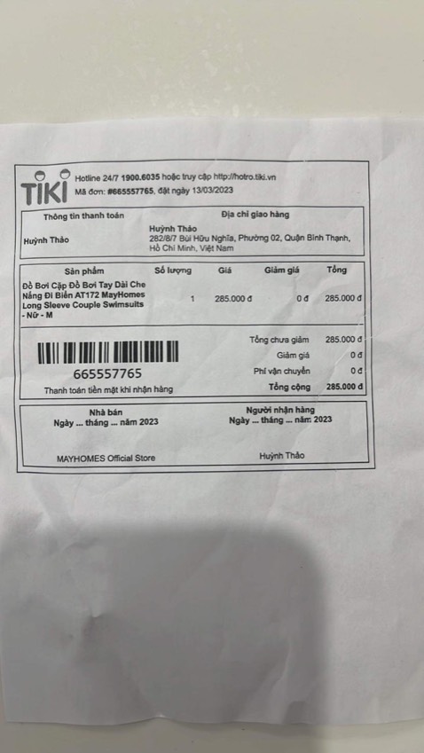 Ko đúng sp quảng cáo, vải mỏng