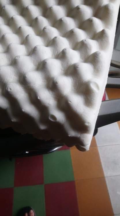 Chất lượng quá kém so với giá tiền sản phẩm. Lúc tôi mở xa xem thì thấy các đầu gai của gối đã bị mủn và rớt ra. Gối cao su nhưng cảm giác rất mềm không giống cao su lắm. Tôi đã dùng loại gối này gần 10 năm nay nhưng gối cũ của tôi chưa bao giờ có chất lượng giống vậy. 
Tôi yêu cầu được đổi sản phẩm đúng chất lượng.