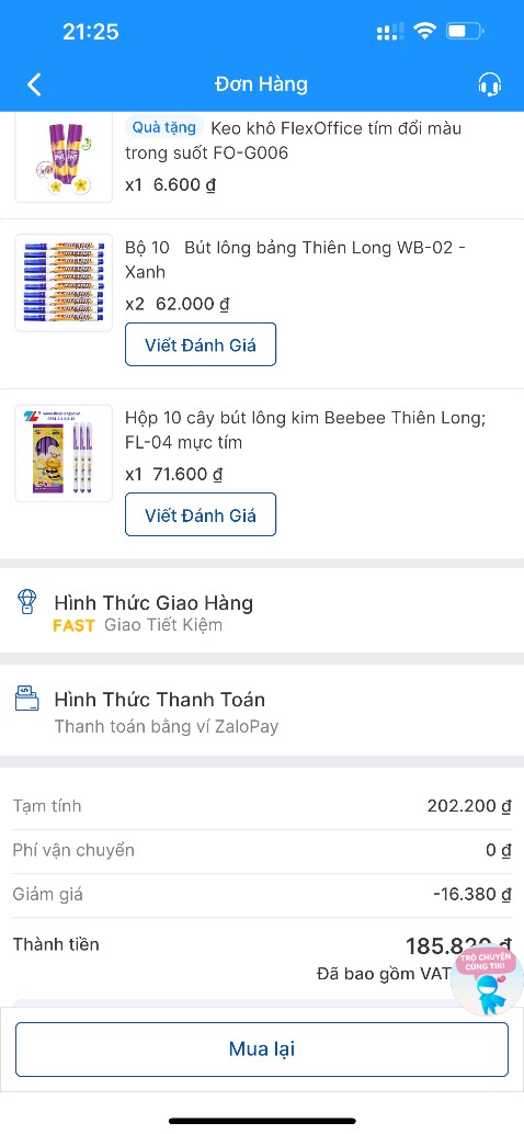 Mua và trả 2 hộp, giao tới có 1 hộp