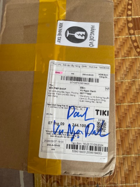 Đã nhận đủ hàng và quà tặng