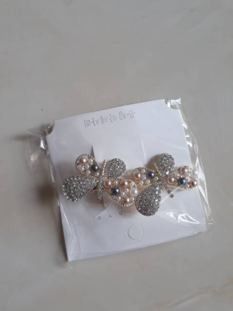 Kẹp tóc nữ hàn quốc NASI màu ngọc cao cấp xinh xắn dễ thương