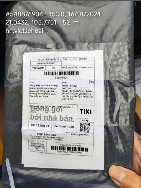 Giao hàng khá nhanh, mình nhờ nhận hộ nên chưa kiểm tra dc. Nếu chất lượng tốt lần sau sẽ ủng hộ shop tiếp ^^