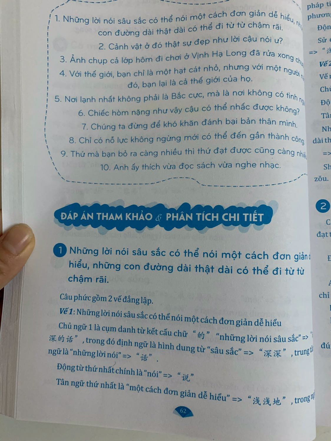 Sách phân tích cụ thể, chi tiết. Mình thấy phù hợp cho những bạn đã biết sơ qua tiếng trung tầm hsk1. Giao hàng nhanh