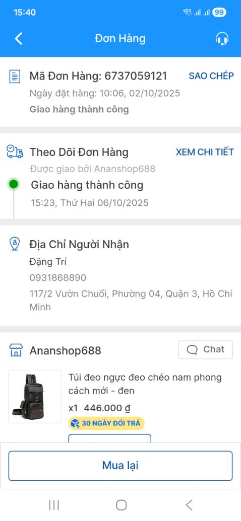 Giao hàng lâu,  giao sai màu,  nt shop ko phản hồi ,  quá xem thường khách hàng,  k nên mua shop này