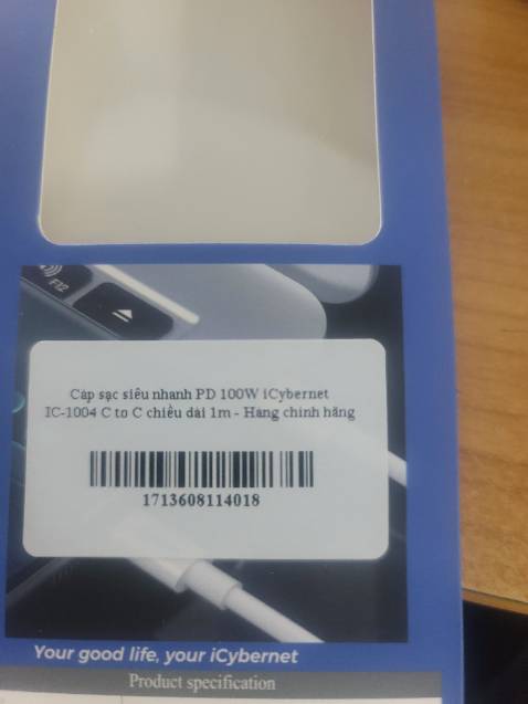 Dây 1,2m nhưng gửi dây 1m