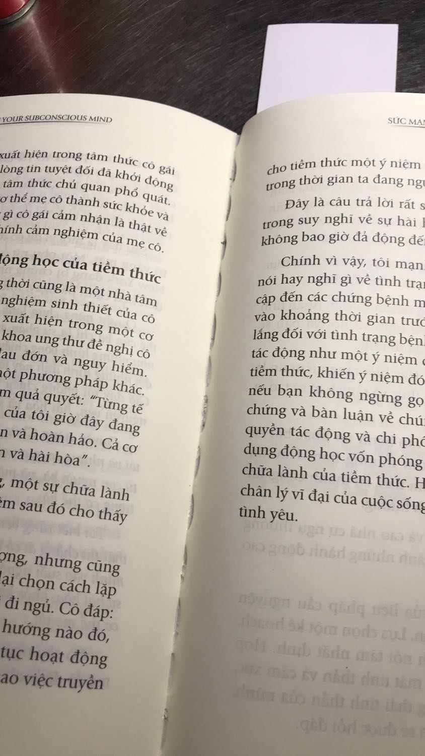 Về dịch vụ giao hàng thì vô cùng hài lòng
Nhưng mà FIRST NEWS đóng sách nhìn chán quá. Chỉ sợ đọc nhiều lần thì phải ráp từng tờ lại mà đọc 
Nội dung sách rất hay. Nói về cách thức hoạt động của một năng lực phi thường bên trong bạn. Bạn có thể thoát khỏi mọi khổ đau và đạt được những gì bạn muốn. Quyển này rất đáng đọc Về dịch vụ giao hàng thì vô cùng hài lòng
Nhưng mà FIRST NEWS đóng sách nhìn chán quá. Chỉ sợ đọc nhiều lần thì phải ráp từng tờ lại mà đọc 
Nội dung sách rất hay. Nói về cách thức hoạt động của một năng lực phi thường bên trong bạn. Bạn có thể thoát khỏi mọi khổ đau và đạt được những gì bạn muốn. Quyển này rất đáng đọc