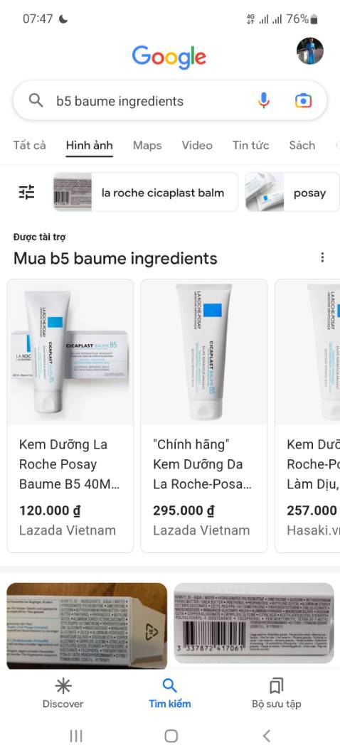 LA ROCHE-POSAY
Kem Dưỡng La Roche-Posay Làm Dịu, Hỗ Trợ Phục Hồi Da 40ml
Cicaplast Baume B5 Soothing Repairing Balm (SKU: 100170024)
4.8  (80 đánh giá) | 535 Hỏi đáp