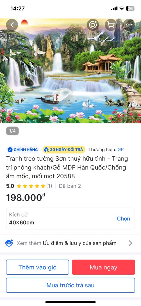 - Tranh đẹp. Giao hàng đúng mẫu!
- Tặng Shop 5 sao.