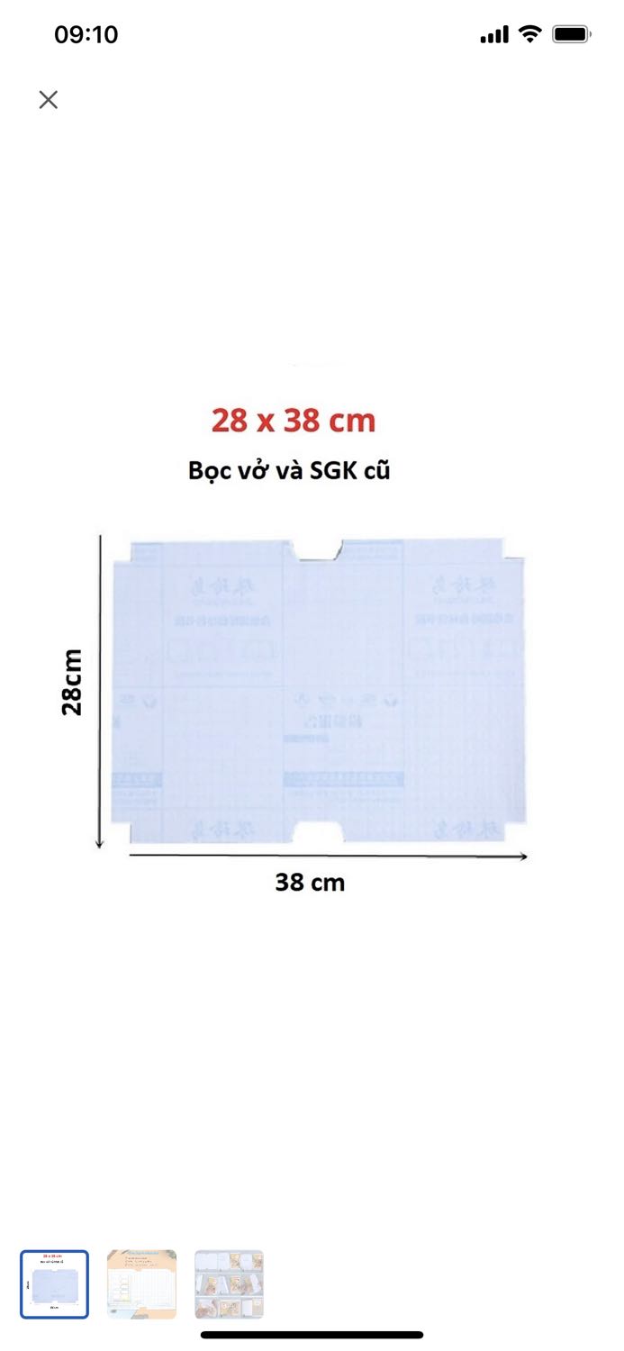 Rất ok, sản phẩm giống mô tả. Dán là dính luôn cả mặt sách tập chứ không tháo ra giống bao bìa bình thường của VN