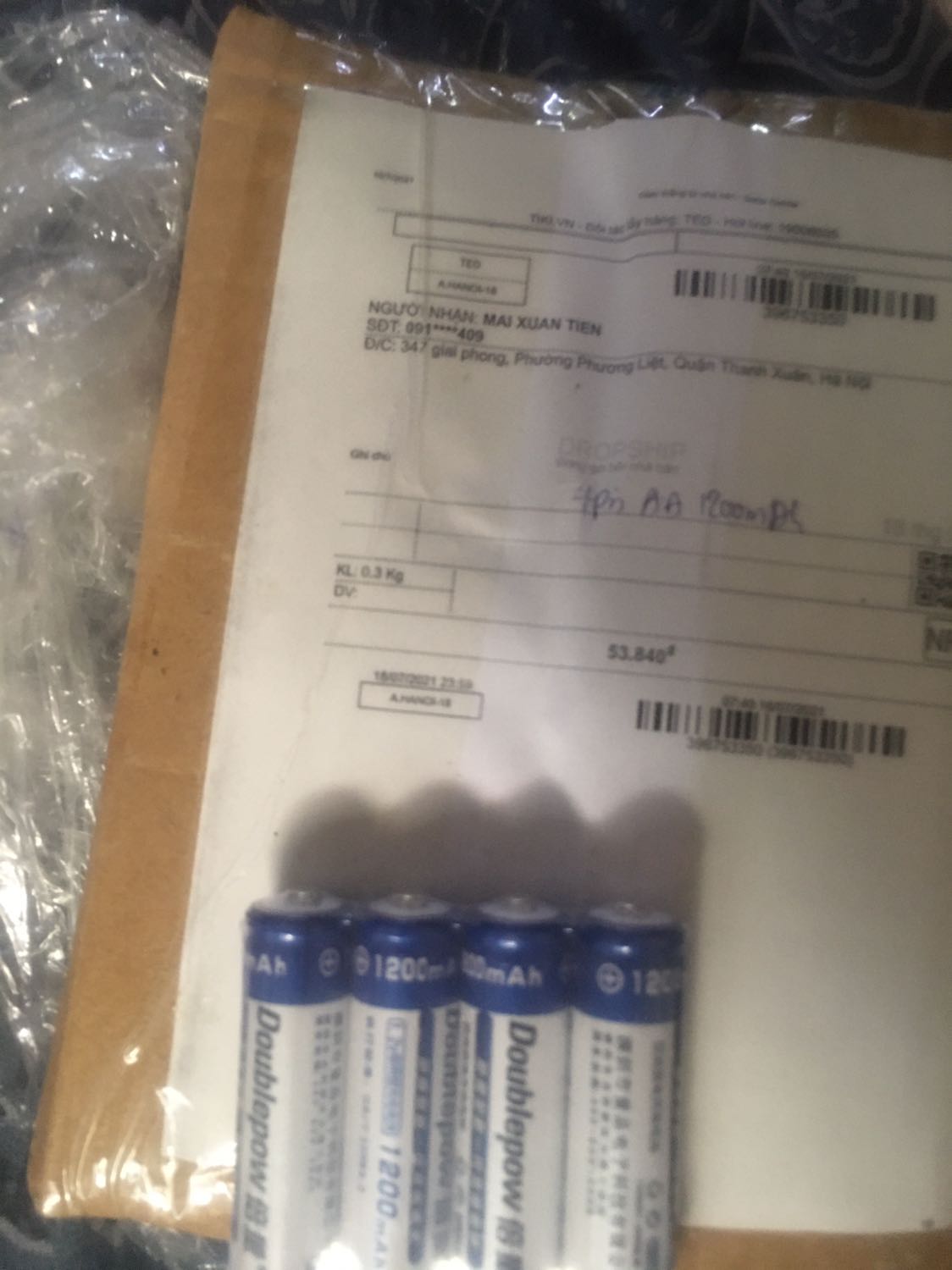 Mua hộp pin3a 4 viên pin 2a  Ti ki làm 2 đơn hàngnghe không hợp lý mất thời gian nhận gom lại cùng đơn hàng phải gikhoong phải 1 chỗ
