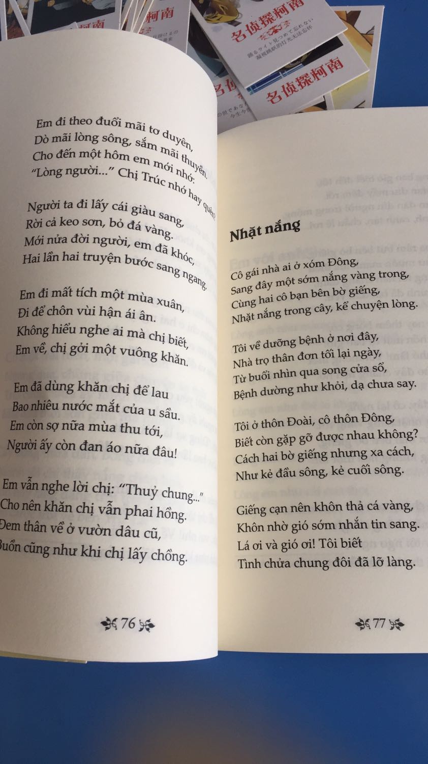 Tôi khá là thích các tác phẩm văn học Việt Nam và các bài thơ của các nhà thơ, đặc biệt là Nguyễn Bính. Thơ ông giản dị, hình ảnh gần gũi nhưng lại có thể diễn tả được tâm trạng của những con người đang yêu một cách chỉ tiết.