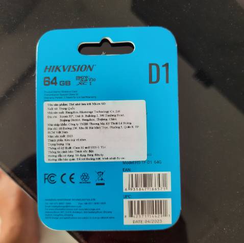 Chất lượng sản phẩm tốt. Đọc,ghi hình nhạy.Cảm ơn shop.