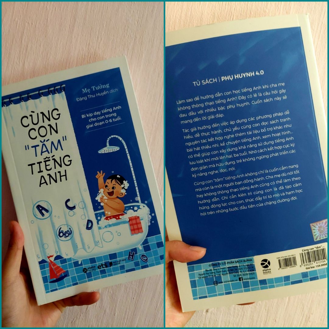 Sách dành cho ba mẹ đọc để hiểu về quá trình giúp con thuần thục và quen thuộc tiếng anh từ nhỏ, cũng như cung cấp kiến thức, cách truyền đạt và tài liệu hỗ trợ trong quá trình đó. Sách đẹp, nội dung chi tiết, giao hàng đúng giờ, nhanh chóng.