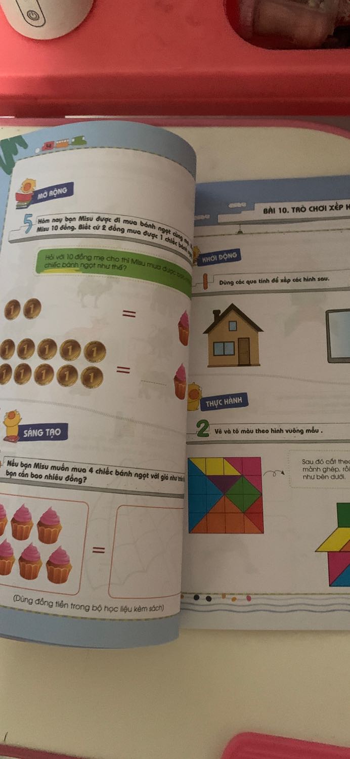 Sách hay, tạo cho bé cảm giác thik thú ko còn khô khan vs các phép tính. Bé học dc cách áp dụng toán vào sự vật xung quanh. Thik khám phá hơn về phép tính
