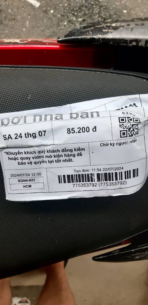 Đang sử dụng nên chưa thể đánh giá chất lượng