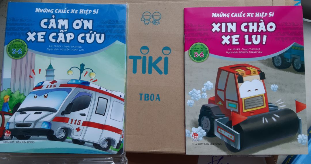 hài lòng khi nhận được sách, hình vẽ đẹp, nội dung bổ ích, các câu chữ đơn giản giúp bé phát triển ngôn ngữ.  con mình rất thích những chiếc xe trong sách