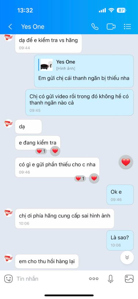 Tên nồi lẩu 2 ngăn nhưng giao sp nồi lẩu 1 ngăn. Nhắn nói shop thì nói là vách di động, mình kiểm trong hàng không có nên shop nói giao bù lại cho mình. rồi lại nói hãng cung cấp sai hình nên sẽ thu hồi đổi mới báo bình bù thêm 100 mình cũng đã chấp nhận. Giờ nói mình đổi hàng của shop khác để báo shop đổi. Mình không cần shop đổi mới chỉ cần shop đưa đúng sản phẩm lẩu 2 ngăn. thiếu cái vách ngăn thì giao vách ngăn thiếu cho mình. Shop lươn lẹo. Lừa đảo