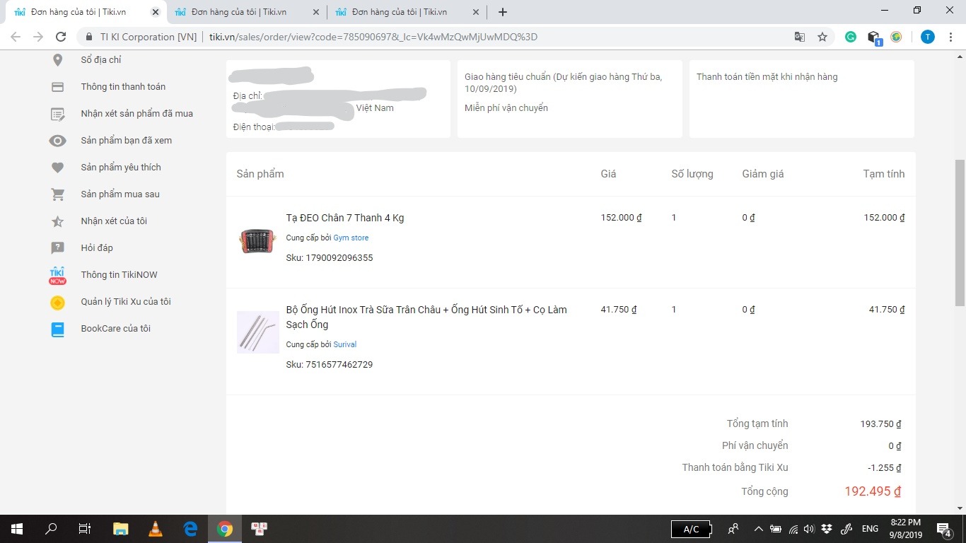 Mua hàng tiki khá nhiều lần, nhưng đây lần này mình thất vọng nhất về tiki.
Đơn hàng  #401958022 và đơn #785090697 của mình đặt tiki ghi rõ ràng miễn phí vận chuyển nhưng shipper lại tự động lấy thêm 40k ship. Tổng 2 đơn của mình hết 3***k nhưng khi giao hàng shipper lại thu 350.k