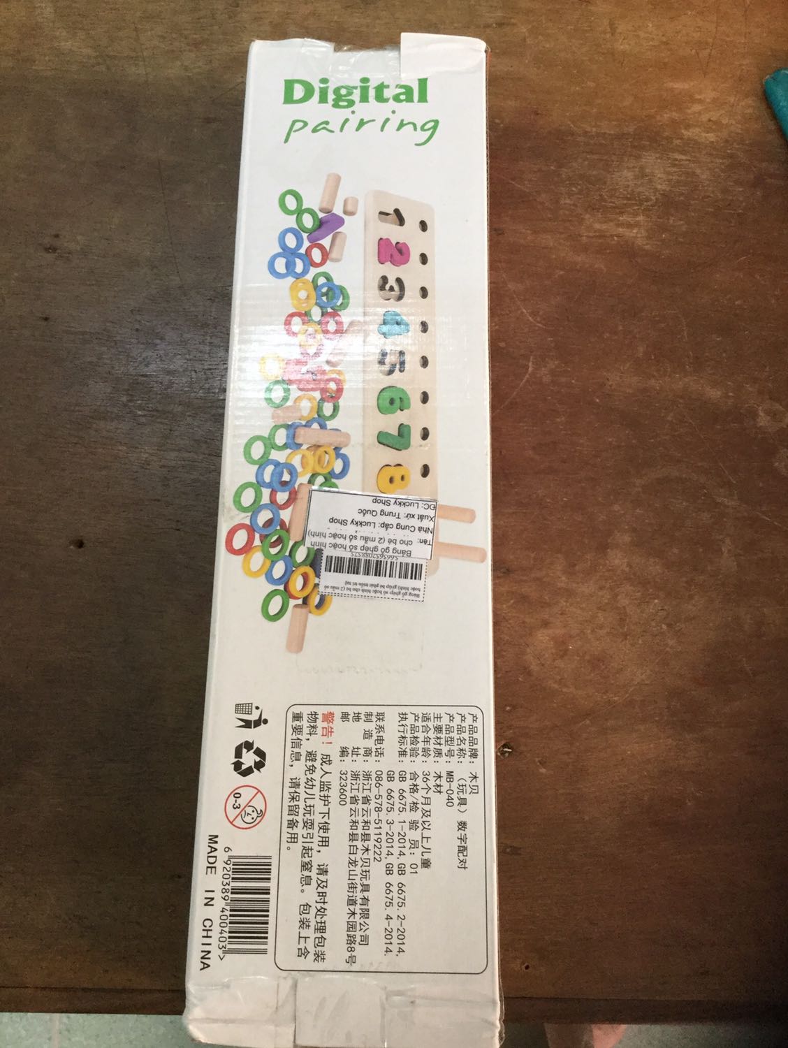 Mình muốn mua bảng hình nhưng Tiki lại gửi bảng số.