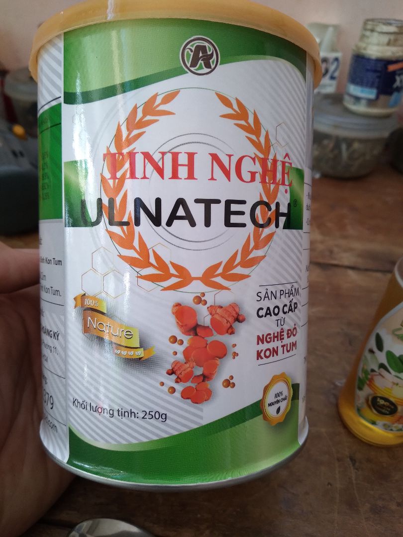 giao hàng nhanh chóng,đóng gói kỹ càng,bao bì sp đựng trong hộp thiếc rất an toàn.mùi nghệ dễ uống.