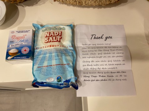 Muối ăn ko bị mặn. Chất lượng tốt. Ủng hộ hàng VN chất lượng cao. Nhất định sẽ mua tiếp!!!