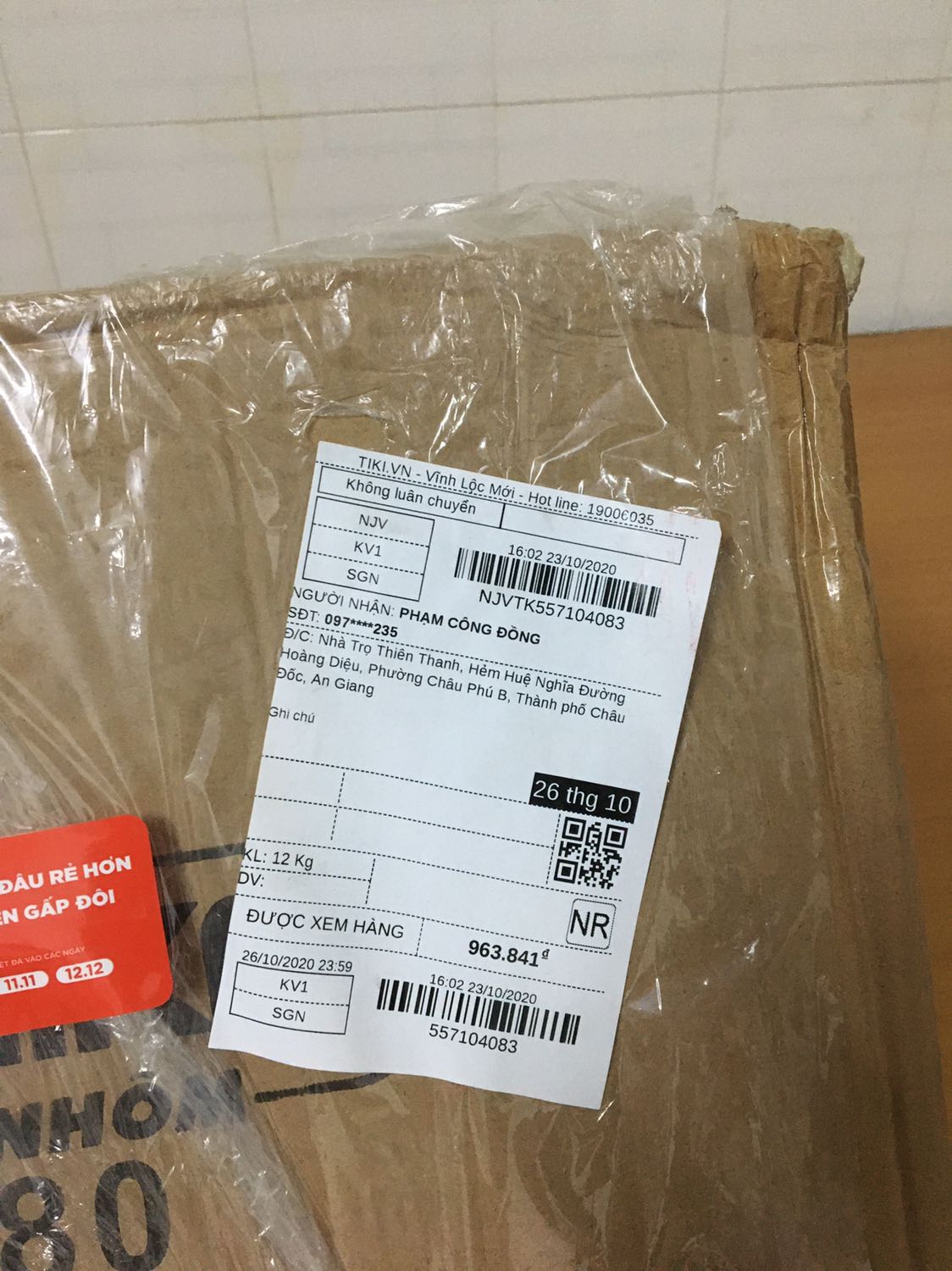 Bọc rách te tua. Nhưng may là sản phẩm ko sao. Tốt trong tầm giá.