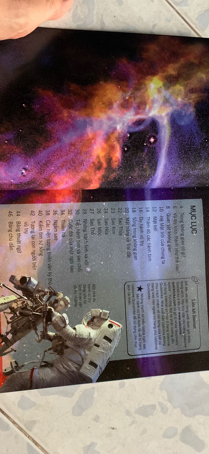 Nội dung khá hay, có link tham khảo nhanh của usborn, bé nhà mình rất thích. Trang sách cứng cáp, màu sắc đẹp