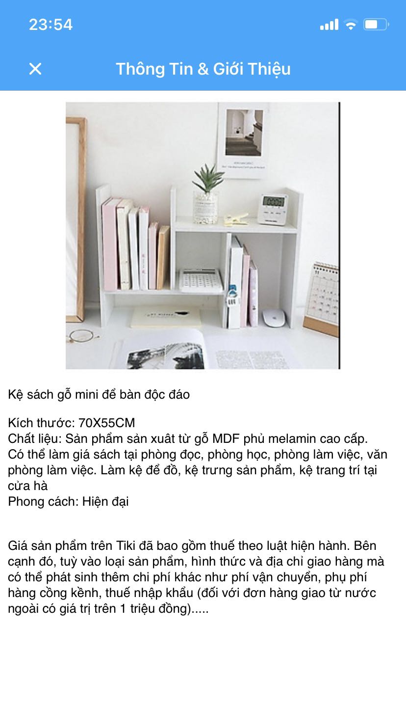 Bề rộng chỉ 15cm chứ không phải 20 như mô tả!