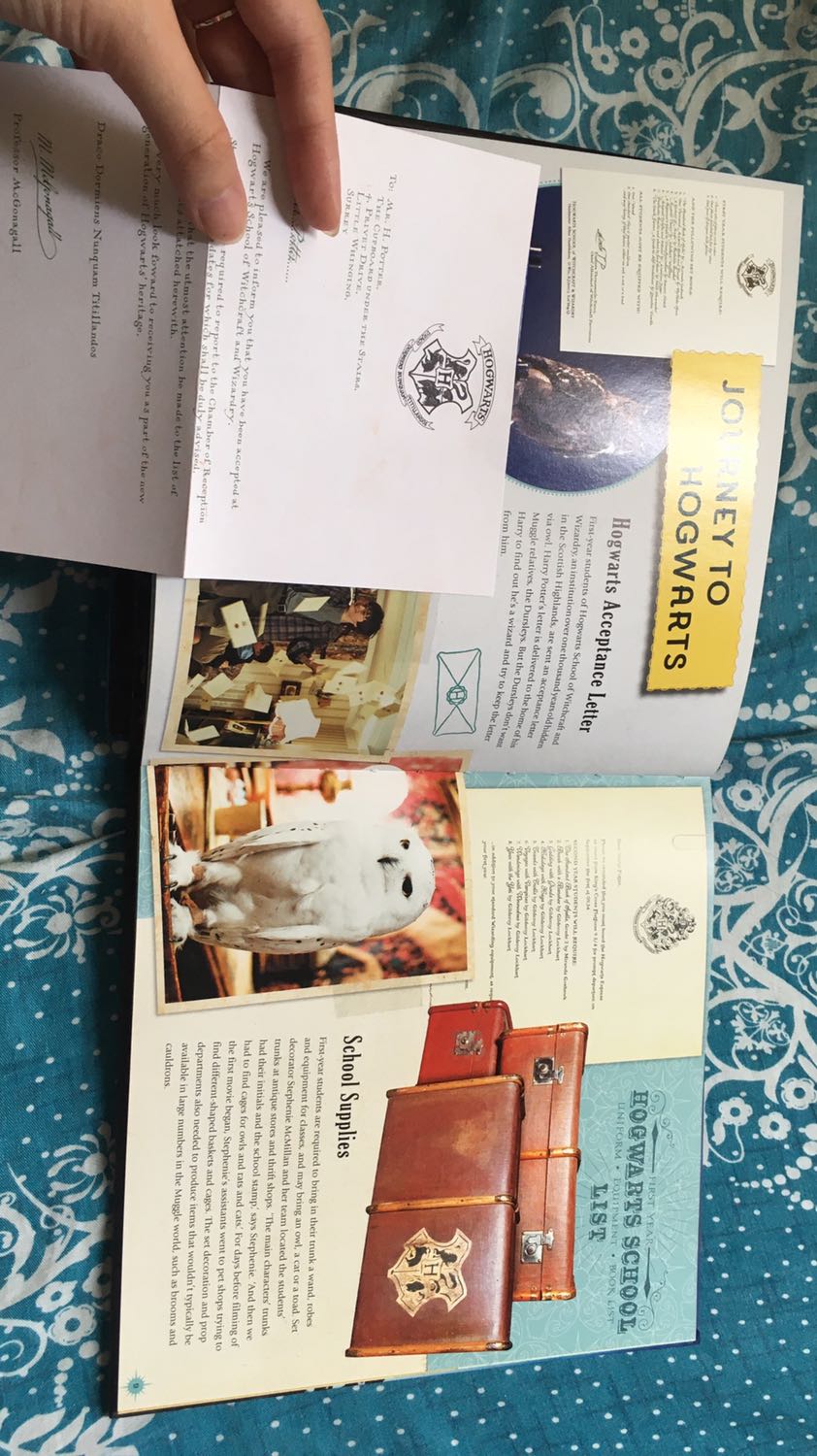 Mình cứ nghĩ là cuốn này sẽ bự lắm mà nó khoảng 21cmx21cm thôi. Bên trong nhiều nội dung về trường Hogwarts như thư nhập học, ga xe lửa đến trường, lễ phân loại hay các nhà trong trường. Có giới thiệu về phòng của hiệu trường và các môn học nữa. Cuối cùng là hoạt động ngoại khoá. 1 cuốn sách đáng để trên kệ dành cho potter head và những người yêu thích harry potter ????