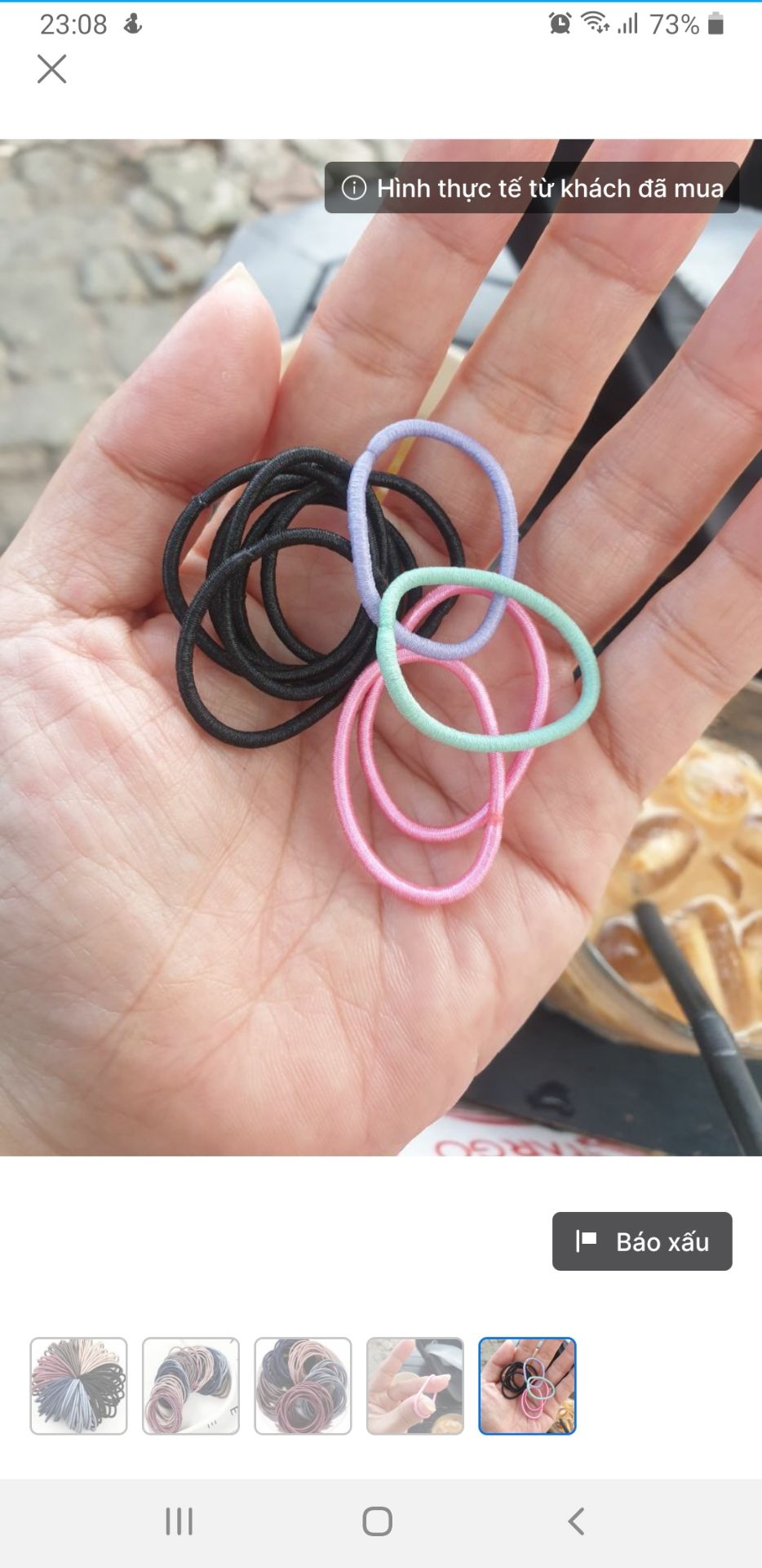 chun quá bé, buộc 1 vòng thì lỏng, hai vòng thì đứt, chỉ buộc đc cho trẻ con