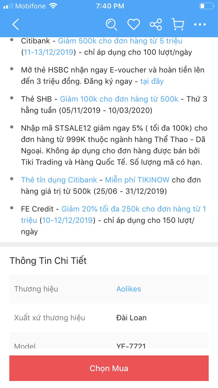 Hàng mắc hơn shop khác, đọc rõ xuất xứ Đài Loan, nhận thực tế lại Trung Quốc. Không uy tín.