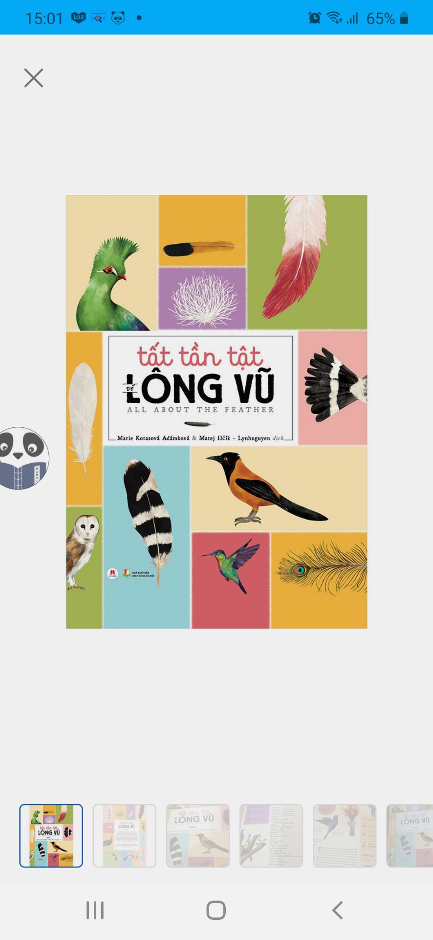 Sách đáng iu cực kì, bìa cứng, nếu ai muốn tìm hiểu thêm về lông vũ, loài chim này nọ thì mua nha