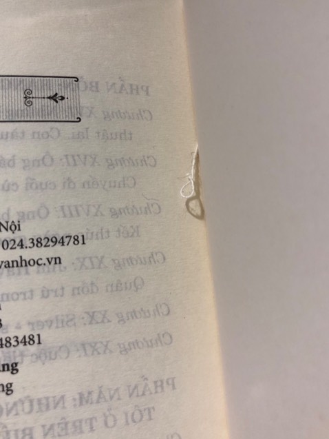 Giấy mỏng quá khó đọc, nhiều chi tiết lỗi